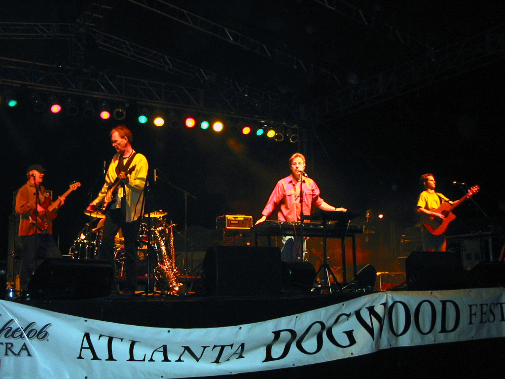 The Randall Bramblett onstage at the Dogwood Festival.