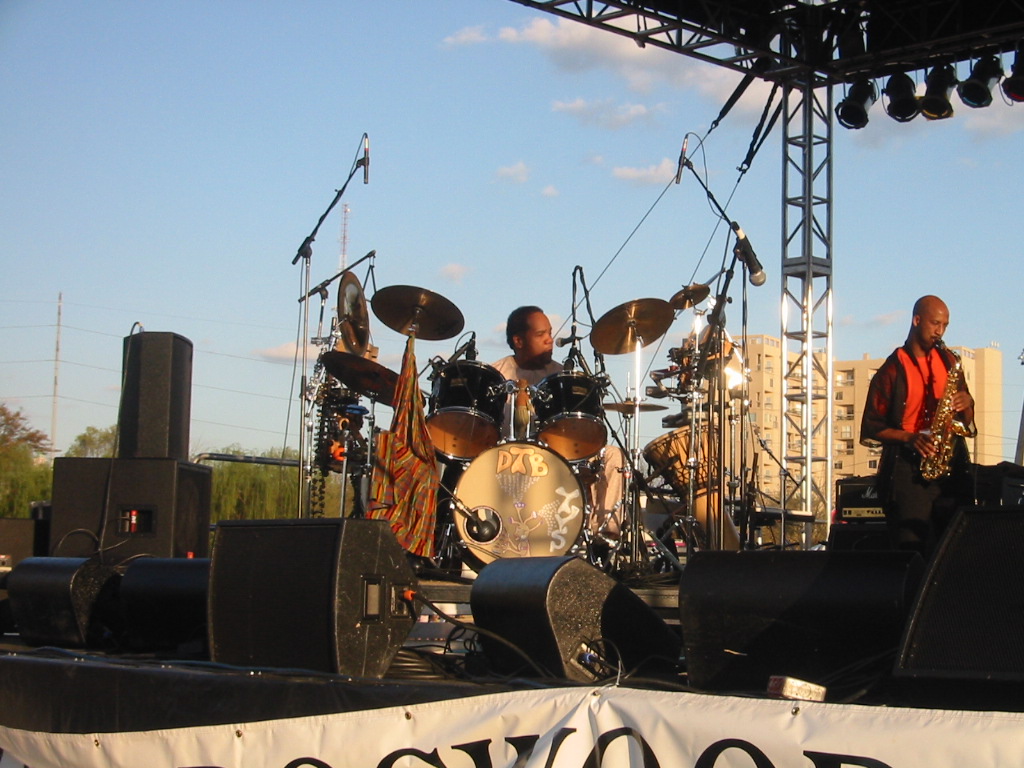 On stage with the Yonrico Scott Band