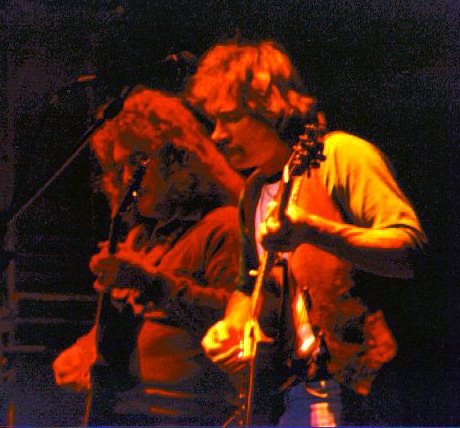 On stage at Calderone Concert Hall with Dickey, Hempstead, NY, Jan 12, 1981   Copyright: KW Cosgrove, used with permission