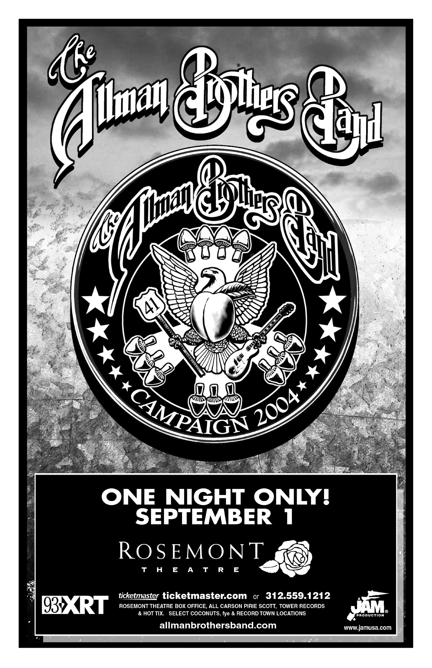 Print ad for the ABB's September 1, 2004 show in Rosemont, IL.