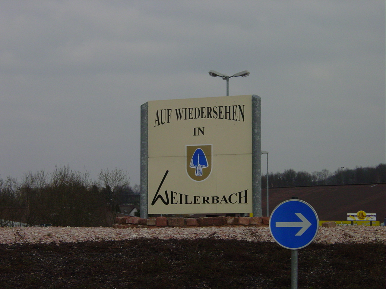 I spotted this while driving by the village of Weilerbach, Germany.  I had to whip a U and take this shot.  
