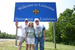 Patrick, Leigh and Ron on the way to New Orleans