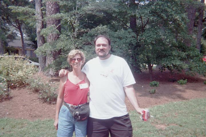 Me and Deb at the GABBA preshow gathering, before one of the best shows we ever saw - Atlanta, 8/5/2001