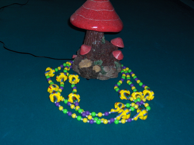 The main shroom.......and the magic mushroom beads............
