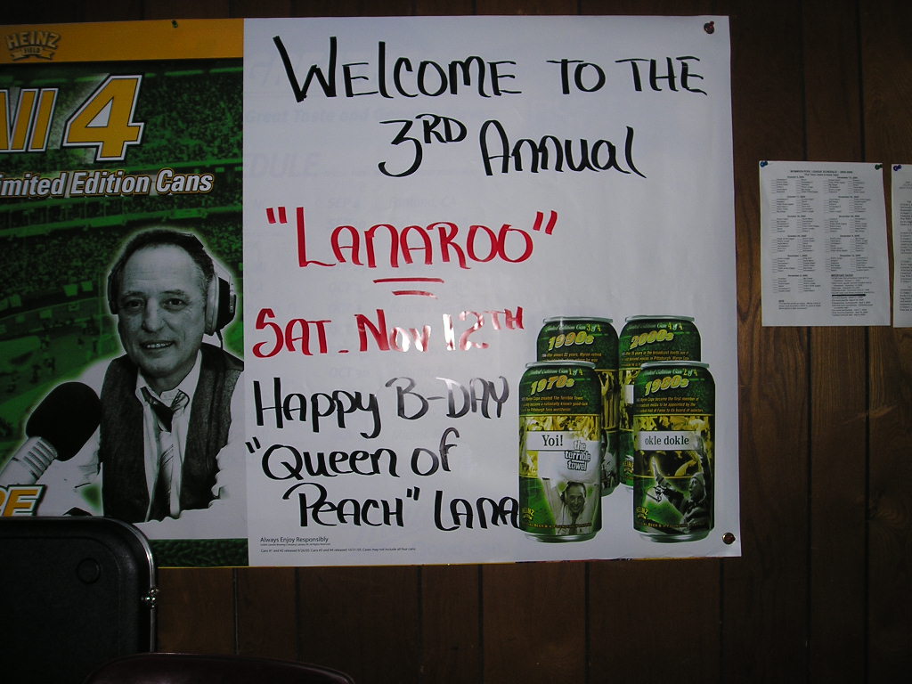 Lanaroo 3 Banner - 11.12.05 The Keystone Bar, Ellwood City, PA.