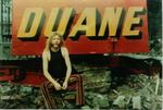 Duane With "Duane" Sign