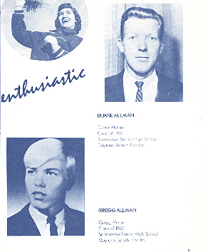 Duane & Gregg's High School Year Book photos.