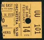 fillmore east ticket 1970