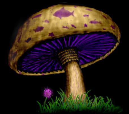 Psycha-shroom Fantasy Art  Sat down and drew it on the pooter one day. Turned out pretty good I think.
